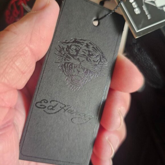 Ed Hardy Mini-Bag Heart Design with Rhinestones NWT - Picture 7 of 11